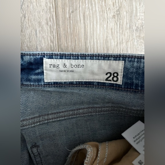 Rag & Bone Women’s Nina High Rise Ankle Flare Cropped Jeans in Pearl - Size 28 - Picture 7 of 11